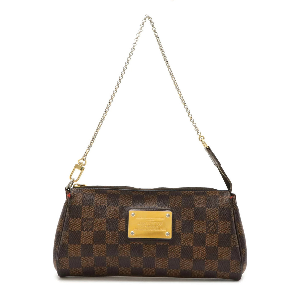 LOUIS VUITTON Damier Eva Accessory Pouch Clutch Chain Hobo Bag Clutch Strap